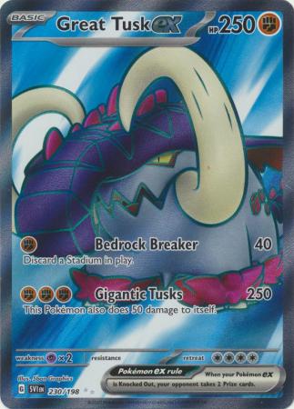 Great Tusk EX Full Art - 230/198 - Scarlet & Violet