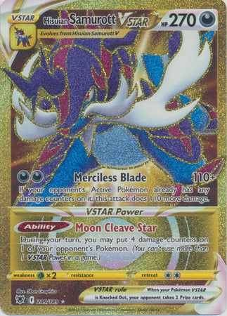 Hisuian Samurott VSTAR Secret Rare - 209/189 - Astral Radiance
