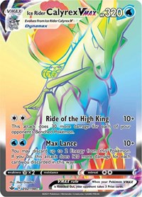 Ice Rider Calyrex VMAX Rainbow Rare - 202/198 - Chilling Reign