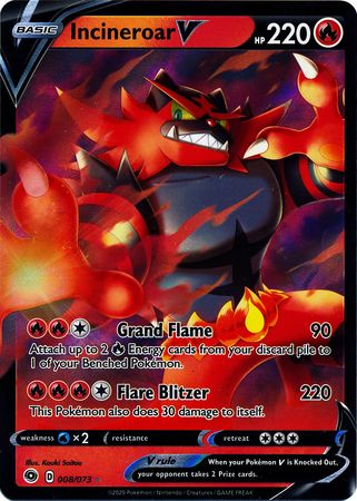 Incineroar V - 8/73 - Champion's Path