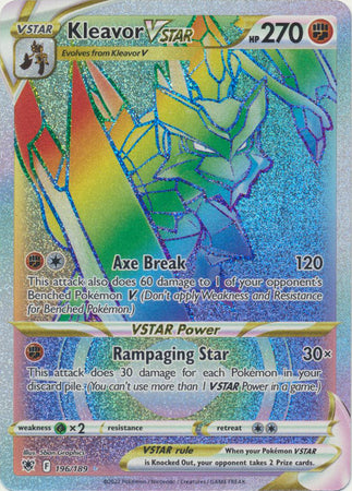 Kleavor VSTAR Rainbow Rare - 196/189 - Astral Radiance