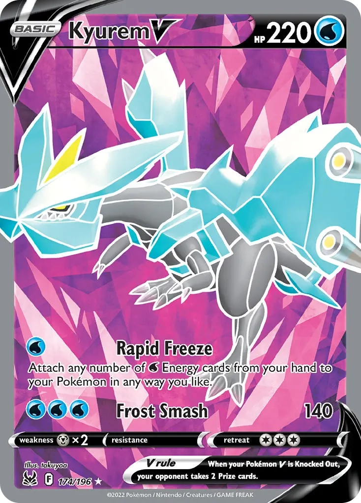 Kyurem V Full Art - 174/196 - Lost Origin