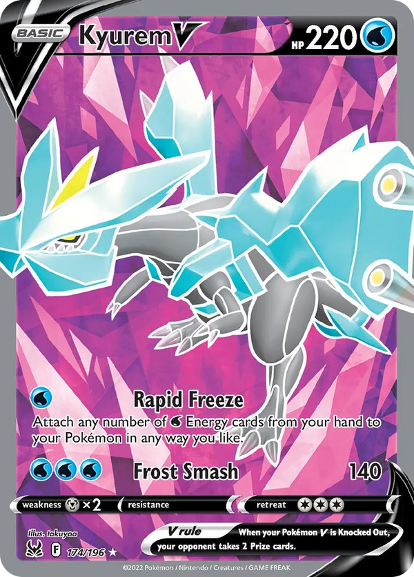 Kyurem V Full Art - 174/196 - Lost Origin