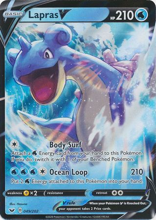 Lapras V - 49/202 - Sword & Shield