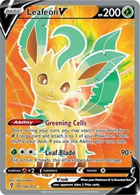 Leafeon V Full Art - 166/203 - Evolving Skies