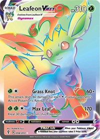 Leafeon VMAX Rainbow Rare - 204/203 - Evolving Skies