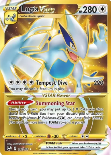 Lugia VSTAR Secret Rare - 211/195 - Silver Tempest