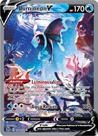 Lumineon V Alternate Art - 156/172 - Brilliant Stars