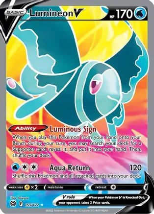 Lumineon V Full Art - 155/172 - Brilliant Stars