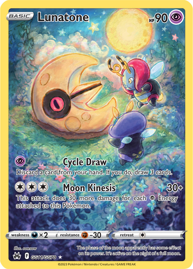 Lunatone - GG11/GG70 - Crown Zenith