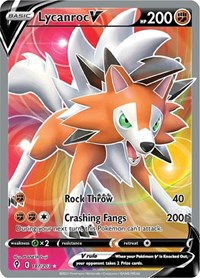 Lycanroc V Full Art - 187/203 - Evolving Skies