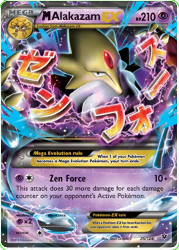 M Alakazam EX - 26/124 - Fates Collide