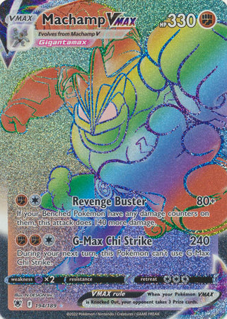 Machamp VMAX Rainbow Rare - 194/189 - Astral Radiance