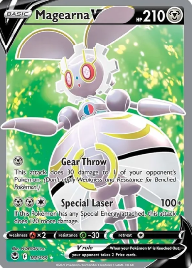 Magearna V Full Art - 182/195 - Silver Tempest