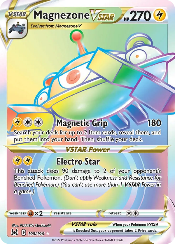 Magnezone VSTAR Rainbow Rare - 198/196 - Lost Origin