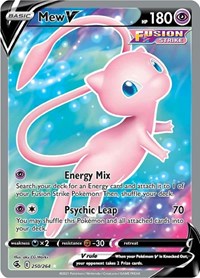 Mew V Full Art - 250/264 - Fusion Strike