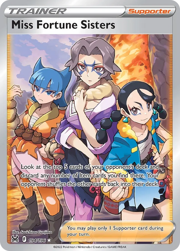 Miss Fortune Sisters Full Art - 194/196 - Lost Origin