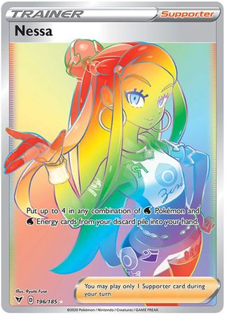 Nessa Rainbow Rare - 196/185 - Vivid Voltage