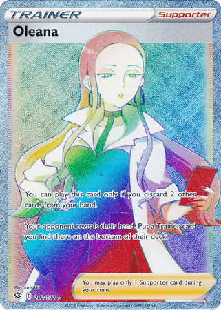 Oleana Rainbow Rare - 202/192 - Rebel Clash