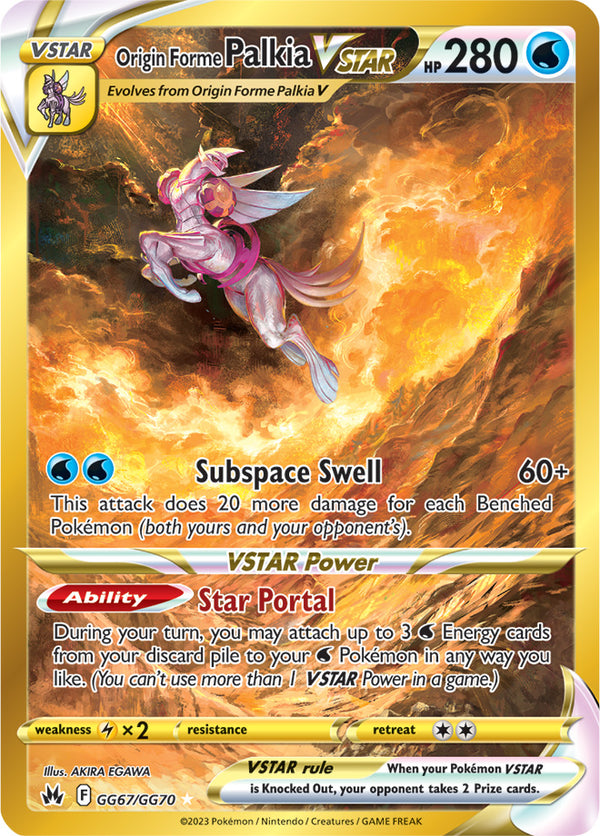 Origin Forme Palkia VSTAR Secret Rare - GG67/GG70 - Crown Zenith