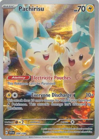 Pachirisu Illustration Rare - 208/198 - Scarlet & Violet
