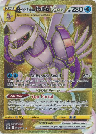 Origin Forme Palkia VSTAR Secret Rare - 208/189 - Astral Radiance