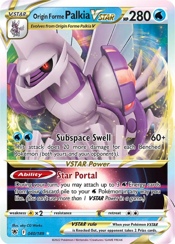 Origin Forme Palkia VSTAR - 40/189 - Astral Radiance