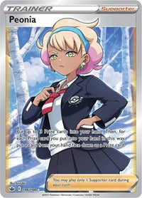 Peonia Full Art - 196/198 - Chilling Reign