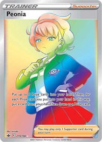 Peonia Rainbow Rare - 219/198 - Chilling Reign