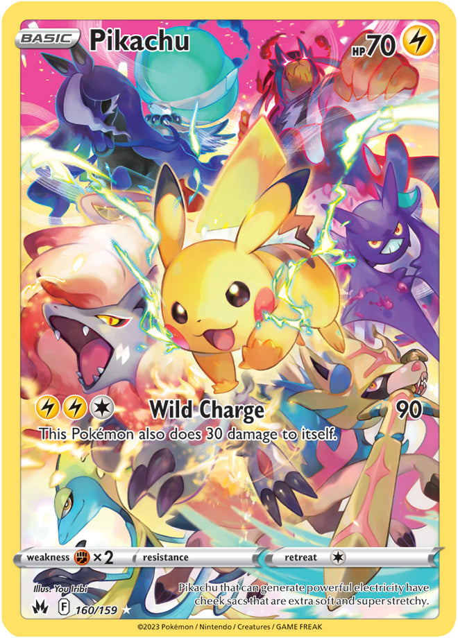 Pikachu Secret Rare - 160/159 Crown Zenith