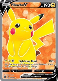 Pikachu V Full Art - 157/172 - Brilliant Stars