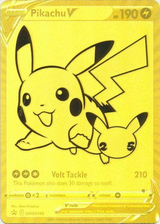 Pikachu V Gold Promo - SWSH145 - Celebrations