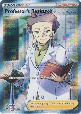 Professor's Research Full Art - 201/202 - Sword & Shield Base