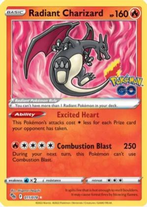 Radiant Charizard - 11/78 - Pokemon GO