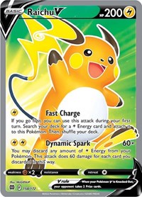 Raichu V Full Art - 158/172 - Brilliant Stars