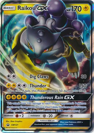 Raikou GX - SM121 - Sun & Moon Promos