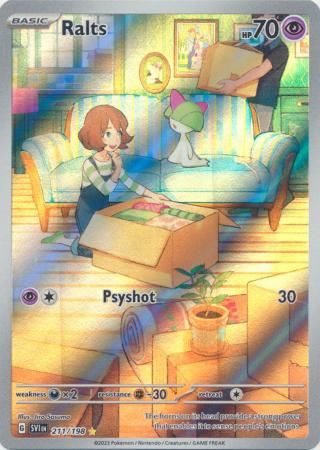 Ralts Illustration Rare - 211/198 - Scarlet & Violet