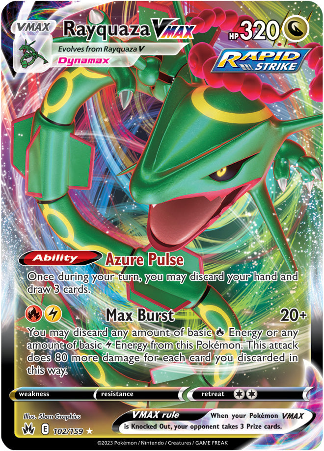 Rayquaza VMAX - 102/159 - Crown Zenith