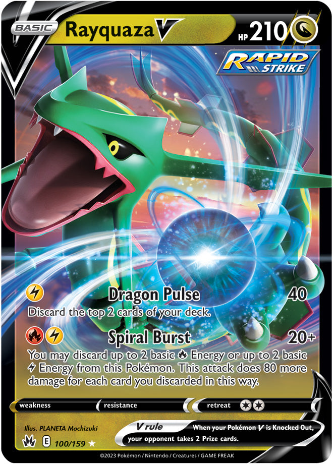 Rayquaza V - 100/159 - Crown Zenith