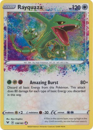 Rayquaza Amazing Rare - 138/185 - Vivid Voltage