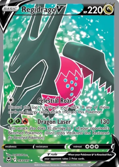 Regidrago V Full Art - 183/195 - Silver Tempest