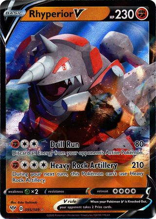 Rhyperior V - 95/189 - Darkness Ablaze