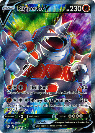Rhyperior V Full Art - 181/189 - Darkness Ablaze