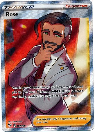 Rose Full Art - 189/189 - Darkness Ablaze