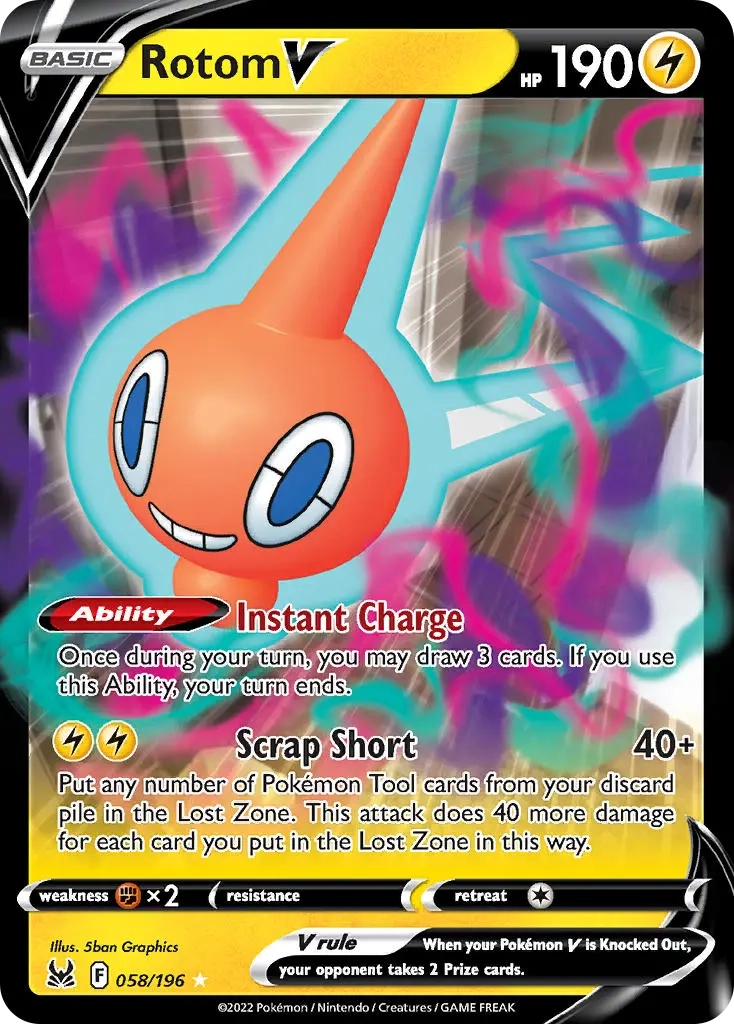 Rotom V - 58/196 - Lost Origin