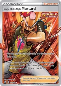 Single Strike Style Mustard Full Art - 163/163 - Battle Styles