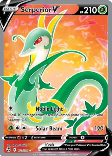 Serperior V Full Art - 170/195 - Silver Tempest