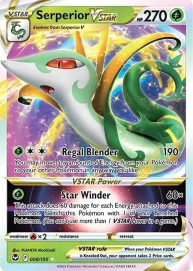 Serperior VSTAR - 8/195 - Silver Tempest