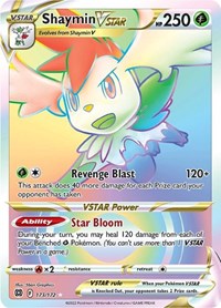 Shaymin VSTAR Rainbow Rare - 173/172 - Brilliant Stars