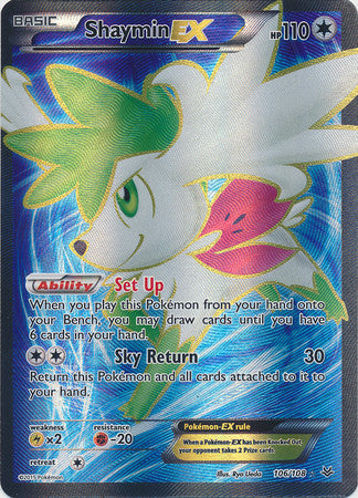 Shaymin EX Full Art - 106/108 - Roaring Skies